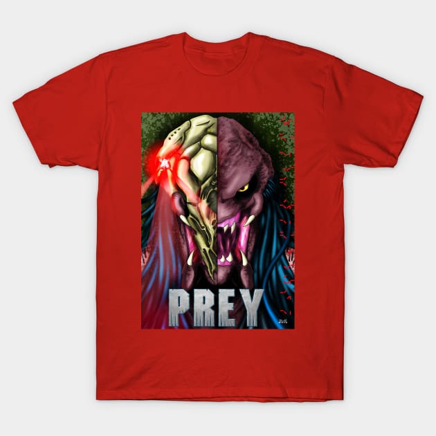 YOUR THE PREY - MASKED/UNMASKED T-Shirt by nicitadesigns